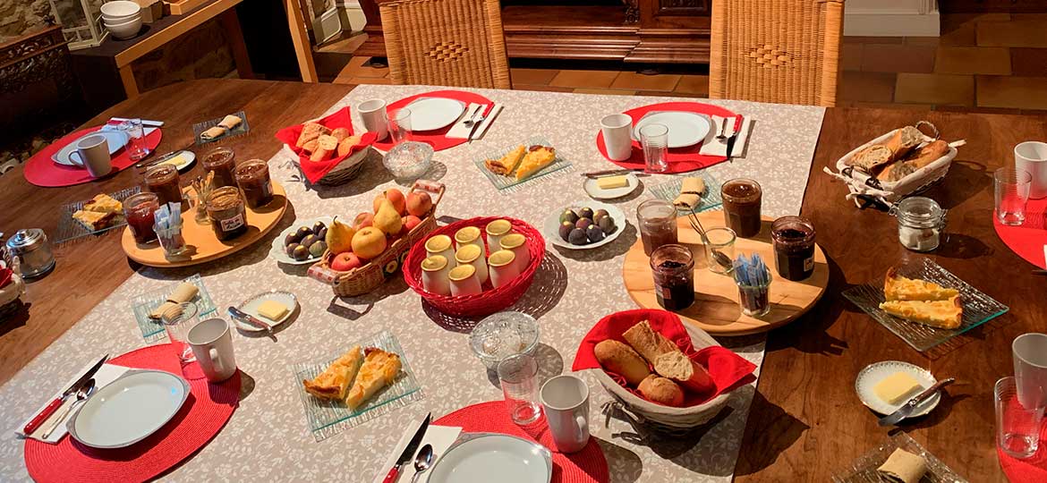 Le petit-dejeuner du Moulin du Boisset